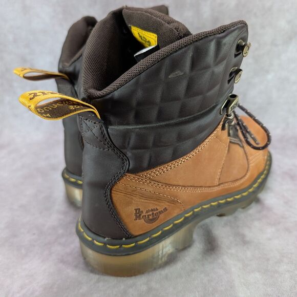 Dr Martens Camber ST Brown Aluminum Safety Toe Work Boots Mens 9 Womens 10 UK 8 main image 7